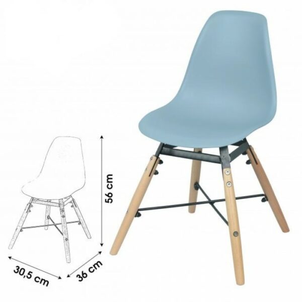 Chaise bleue pour enfant Judy Wild