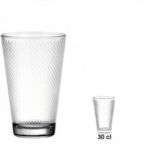 Pack 12 Verres 30 cl Milano Gobelet à jus Transparent à Eau