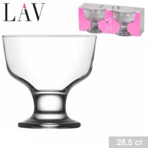 Coupe à Glace 28,5 cl Sundae sur Pied en Verre (lot de 6 )