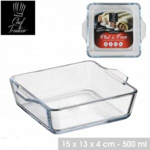 Plat à Four en Verre Mini Cocotte 500 ml Lot de 4