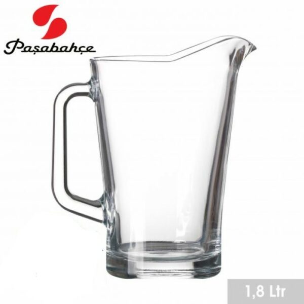 Pichet à Eau Avec Bec Verseur ROBUSTE Carafe à Boissons Transparent SOLIDE Cruche à Poignée 1,8 Litre hapygood