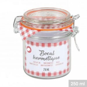 Bocal de conservation confiture conserves en verres 250 ml hapygood pas cher