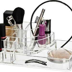 ac de Rangement pour Maquillage en Acrylique Transparent Cosmétiques Maquillage Organisateur pour Rouge à Lèvres, Gloss à Lèvres Boîte de Rangement Maquillage Cosmétique