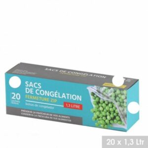 Sac de Congélation Alimentaire SOLIDE 1,3 Litre Avec Fermeture Zipblock hapygood à petit prix