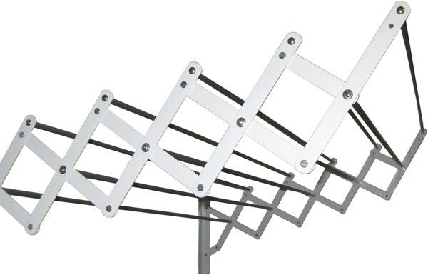 Sauvic 89755-Séchoir Extensible, plastifié Blanc avec 10 Barres en Aluminium, 80 cm Hapygood pas cher