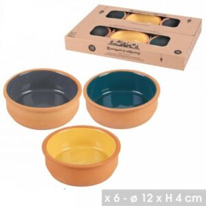 6 Ramequin Couleurs TERRACOTTA en Terre Cuite Vendu En Coffret Service à Crème Brulée hapygood à petit prix