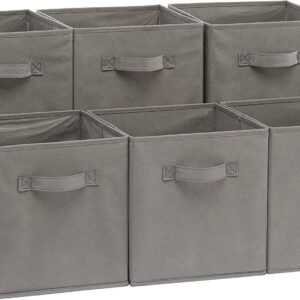 Cube intissé Boite de Rangement Pliable Gris Anthracite hapygood à petit prix