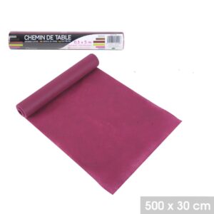 Chemin de Table Mauve Violet Prune Non Tissé ( lot de 2 ) Pour la Décoration des Tables de Fêtes ,Noël , Mariage 5 Mètres x 30cm hapygood