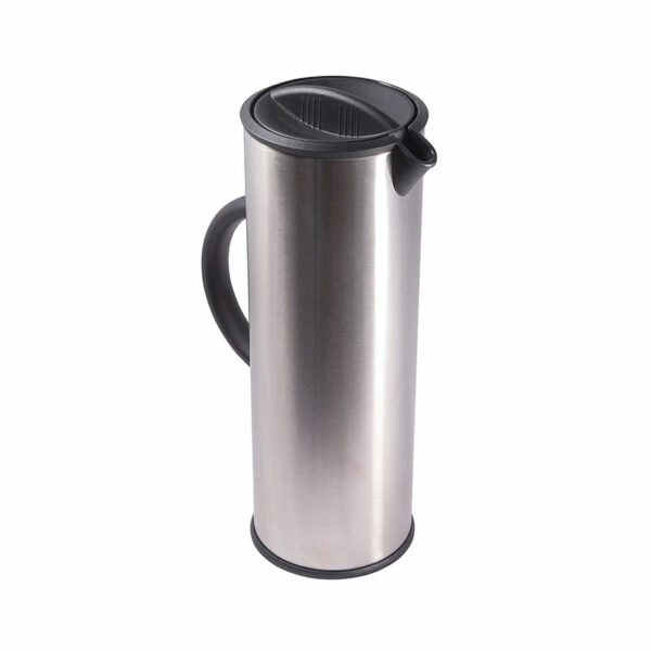 Pichet 1 Litre Isolant Tube en Inox Brossé