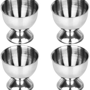 Coquetier en Inox ( Lot de 4 ) Pour Œufs à La Coque-Dia.5 cm