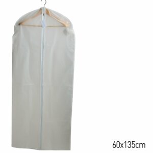 Housse Vêtements Imperméable en Blanc PEVA 60 cm x 135 cm