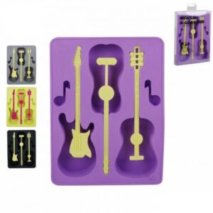 Moule à Glaçon et Chocolat en Silicone Forme Guitare ( Lot de 2 )