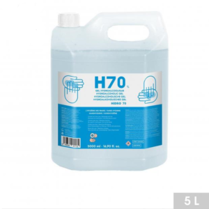 Gel Hydroalcoolique Hypoallergénique Pour La Désinfection des Mains Bidon 5 Litres