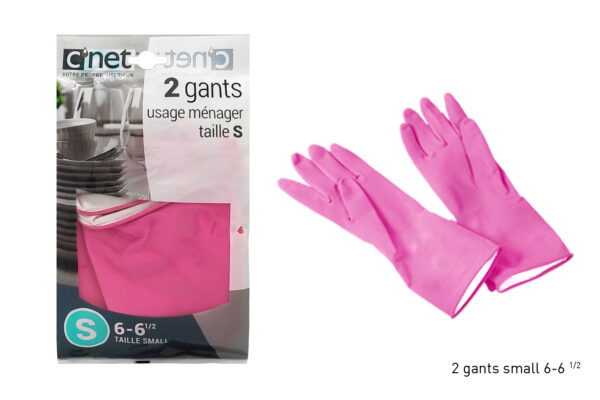 Gant de Protection à Usage Ménager Vaisselle Ménage en Latex