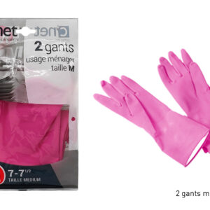 1 Paire de Gants Ménage Vaisselle en Latex TAILLE M