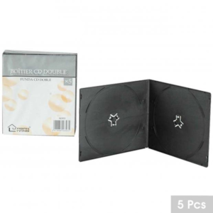 Boitier DVD Double en Plastique Set de 5 Boitiers Souple