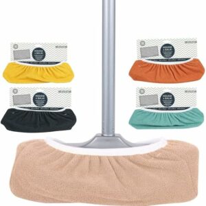 Housse Microfibre Pour Balai de Ménage Taille Standard Couleurs Assorties